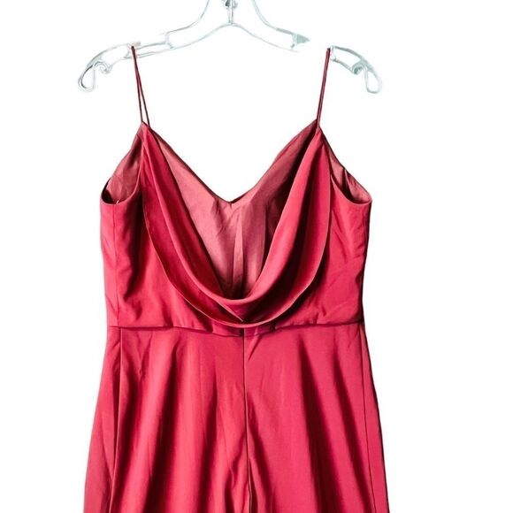 Jenny Yoo Collection Evening Formal Bridesmaid Gown Maxi Dress Dusty Rose US 10 - Picture 10 of 14